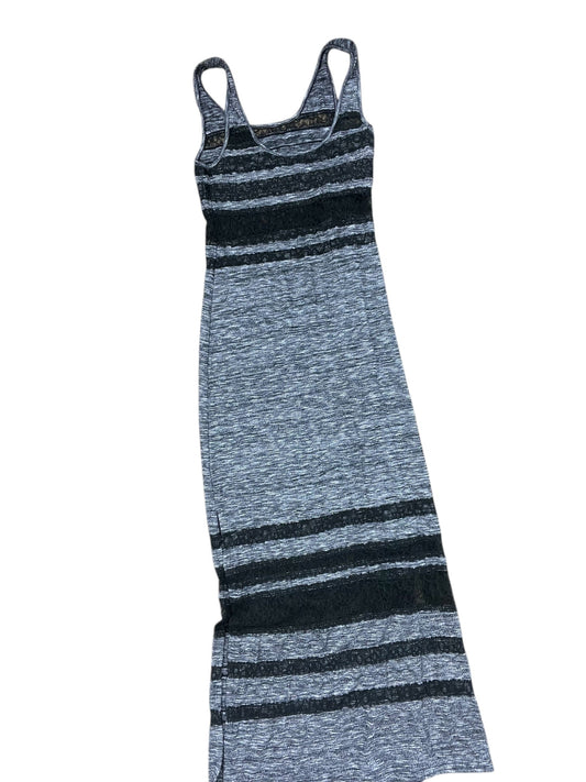 Dress Casual Maxi By Free People In Black & Grey, Size:S