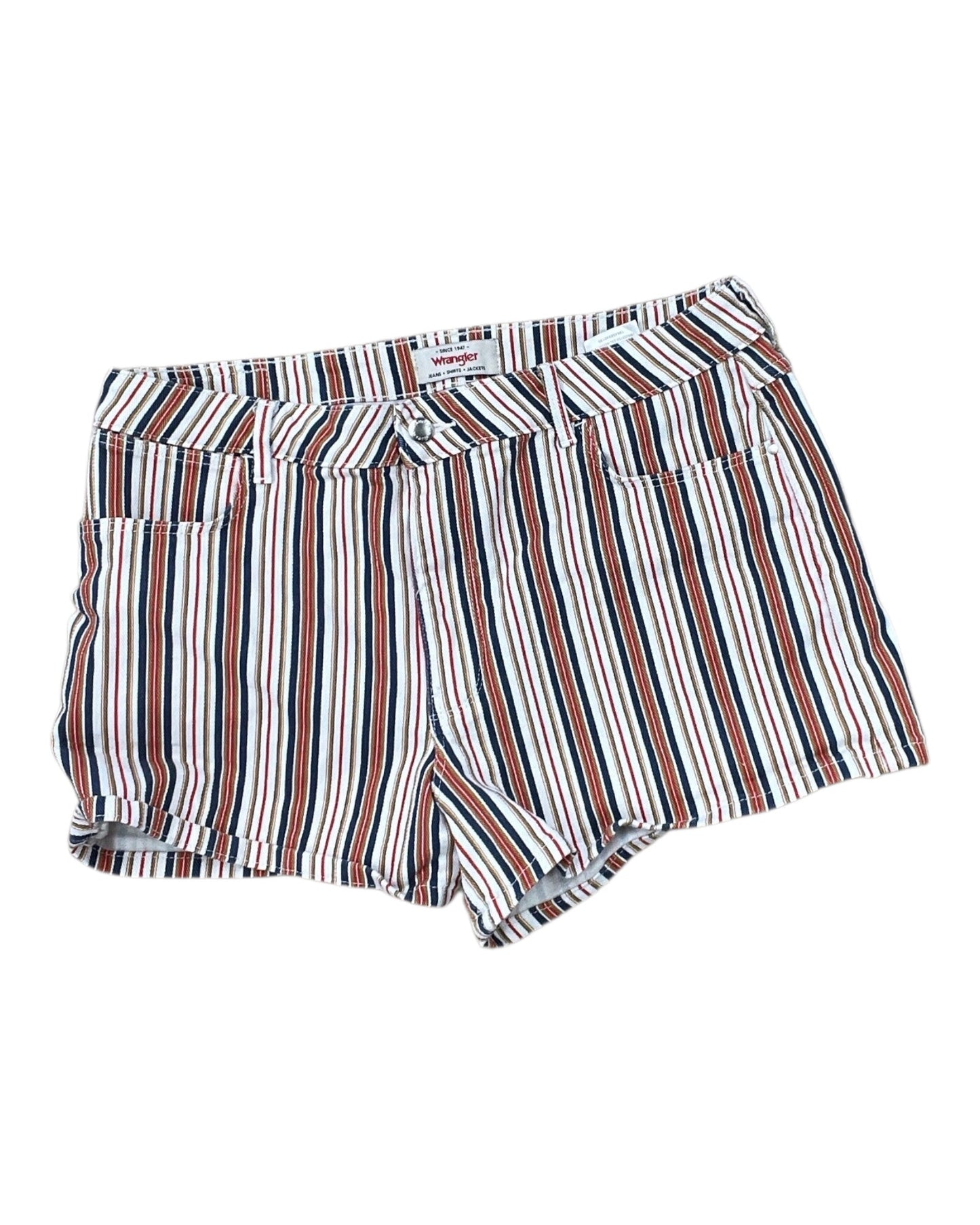 Shorts By Wrangler In Blue & Red, Size:14