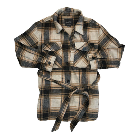 Jacket Fleece By Sanctuary In Plaid Pattern, Size:M