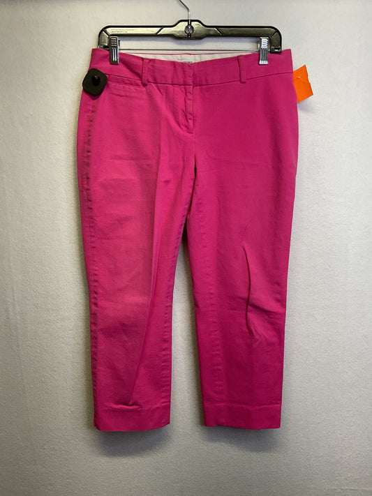 Pants Cropped By Crown And Ivy In Pink, Size:4