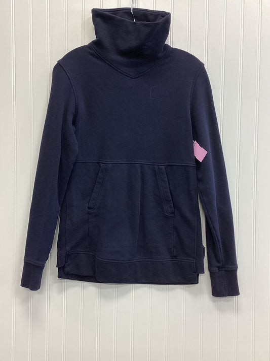 Athletic Top Ls Collar By Lululemon In Navy, Size:6