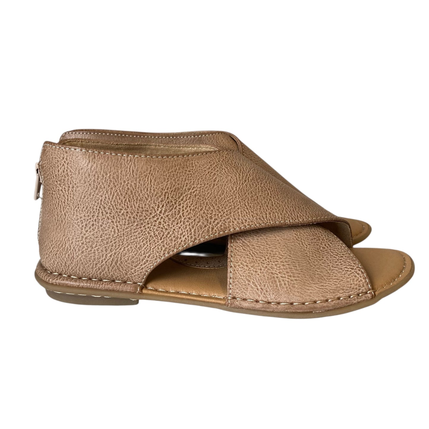 Sandals Flats By Boc In Tan, Size:8