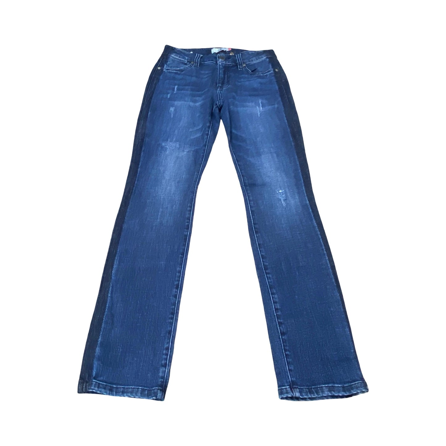 Jeans Straight By Cabi In Blue Denim, Size:4