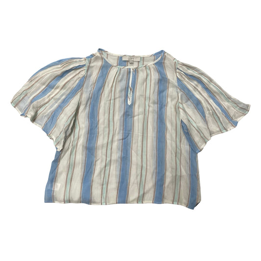 Top Ss By Loft In Blue & White, Size:M