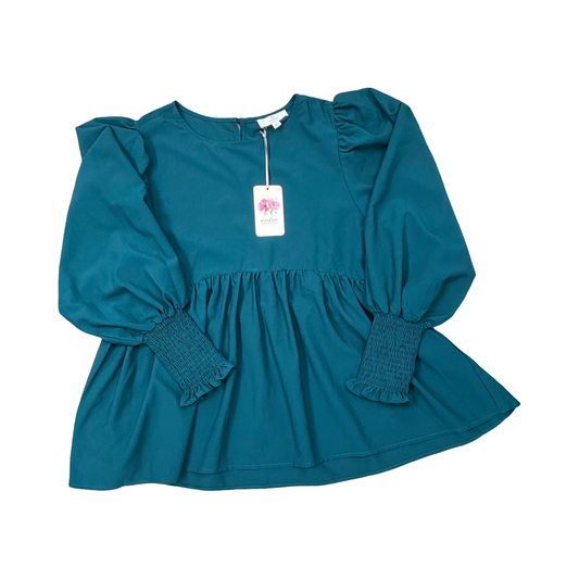 Top Ls By Entro In Green, Size:M