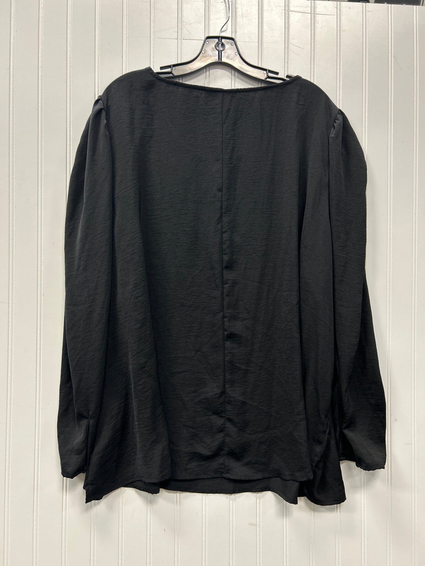 Top Ls By Lane Bryant In Black, Size:3X