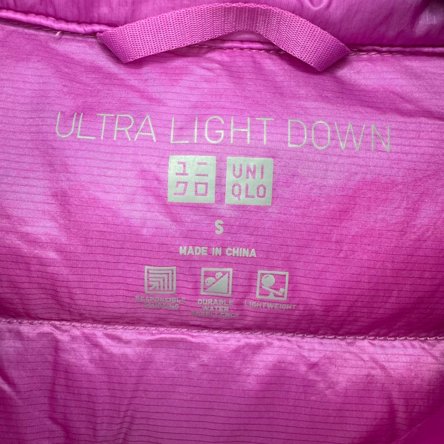 Ultra Light Down Parka By Uniqlo In Pink, Size: S