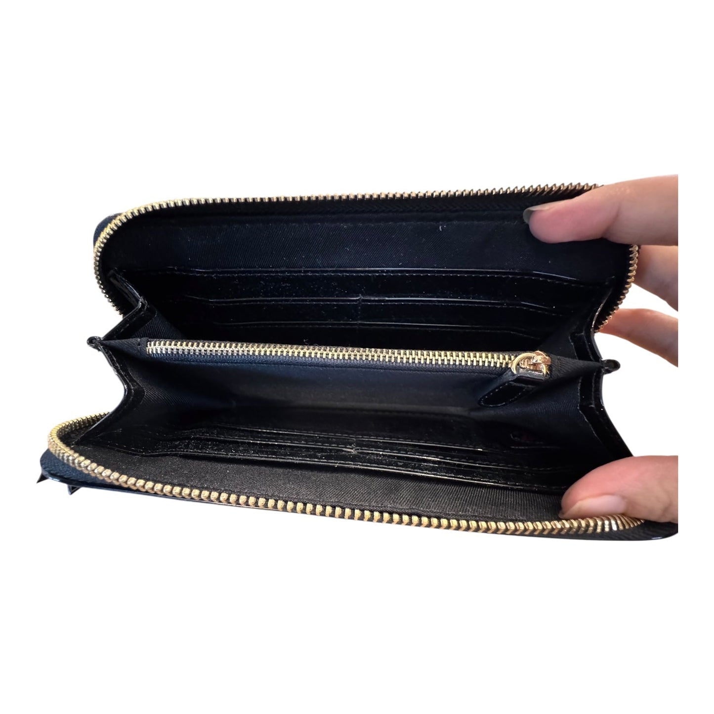 Wallet By Clothes Mentor In Black, Size:Large