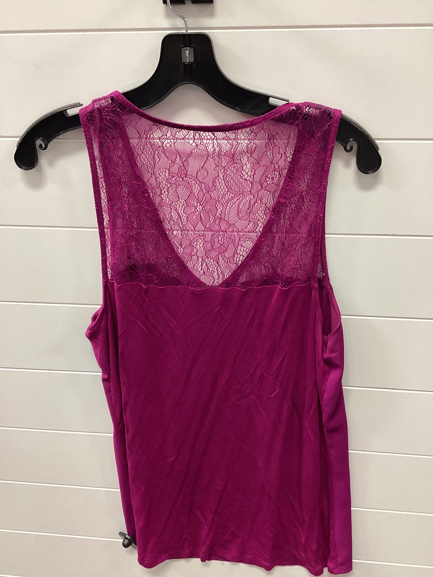 Top Sleeveless By Express In Purple, Size:L