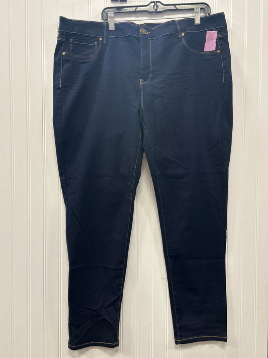 Jeans Jeggings By Philosophy In Blue Denim, Size:20 NWT