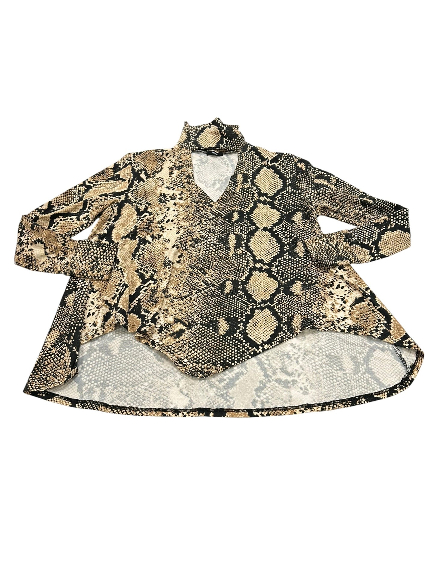 Top Ls By Lucca Couture In Snakeskin Print, Size:Xs