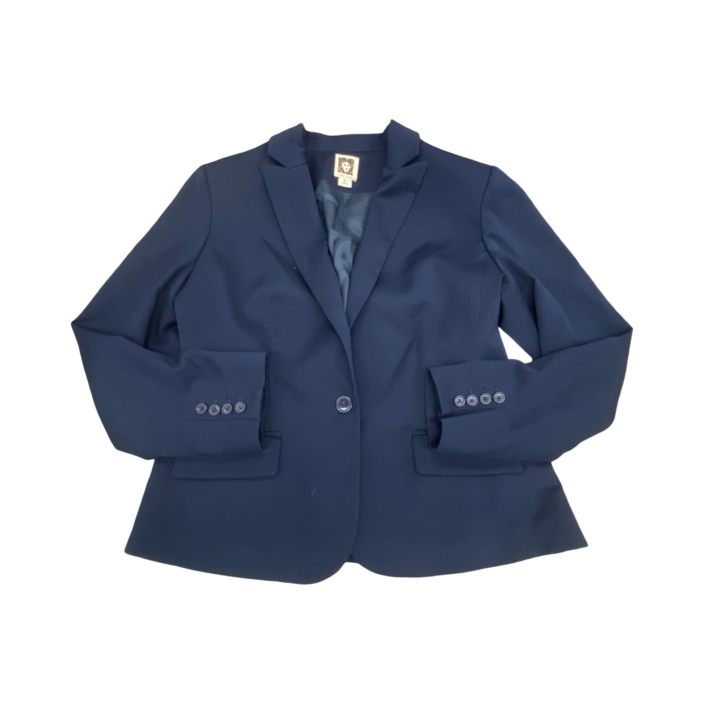 Blazer By Anne Klein In Navy, Size:L