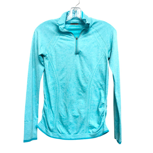 Athletic Top Ls Collar By Athleta In Aqua, Size:Xs