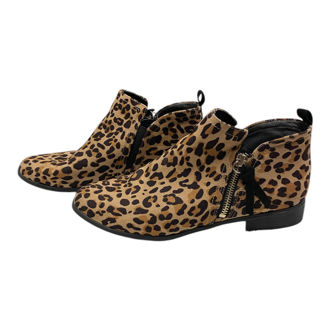 Boots Ankle Heels By Dr Scholls In Animal Print, Size:8.5