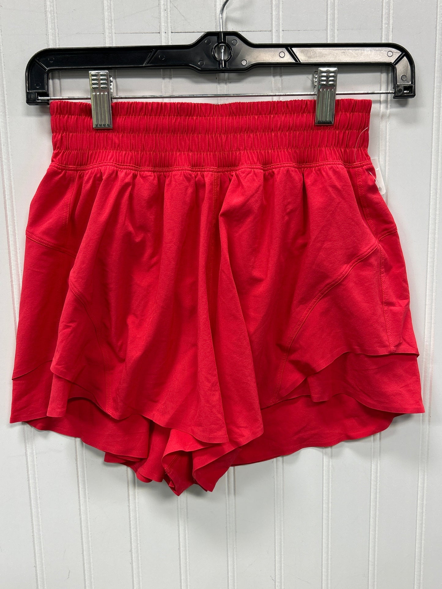 Athletic Shorts By Lululemon In Red, Size:Xxs