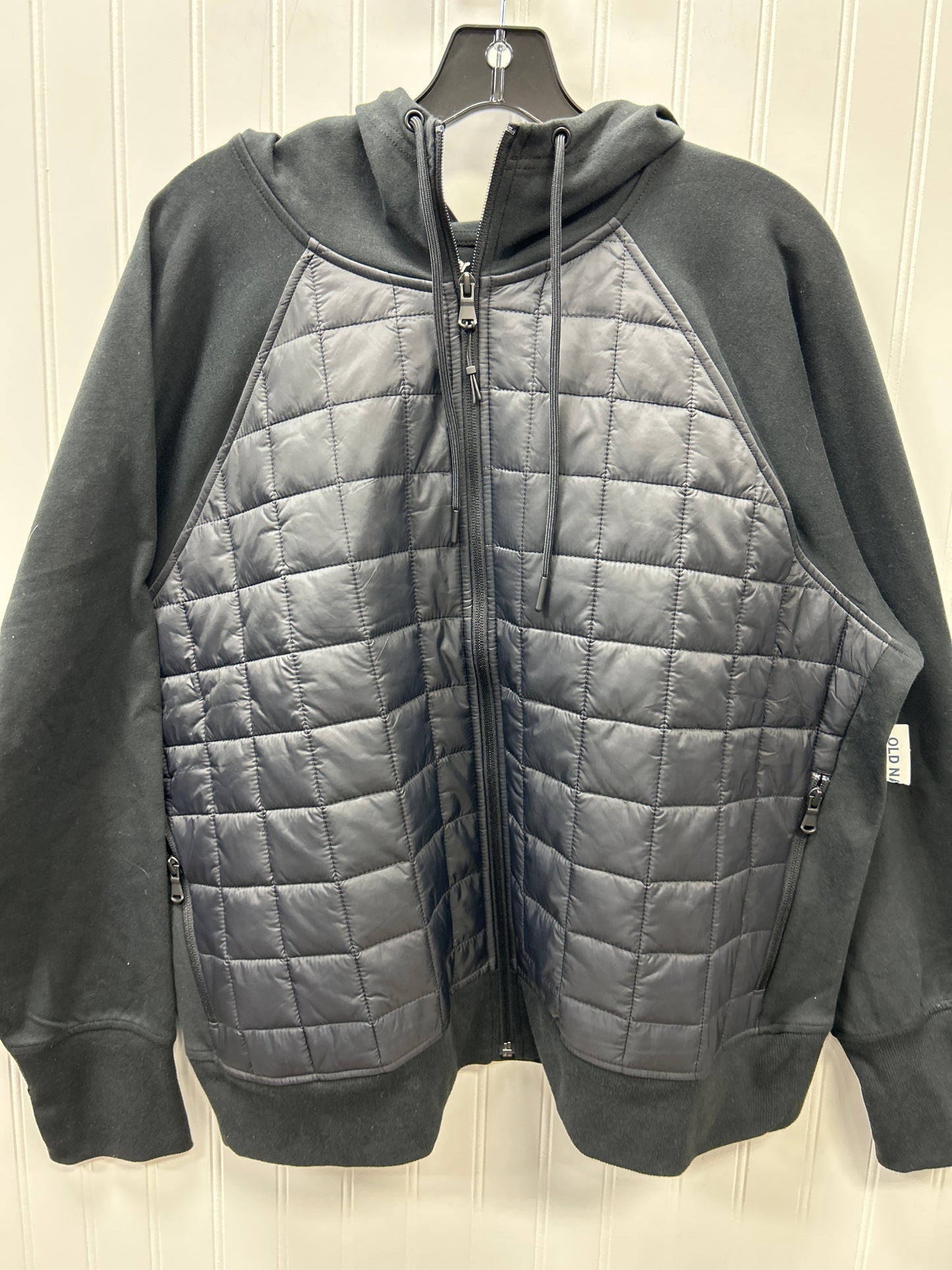 Athletic Jacket By Old Navy In Black, Size:1X