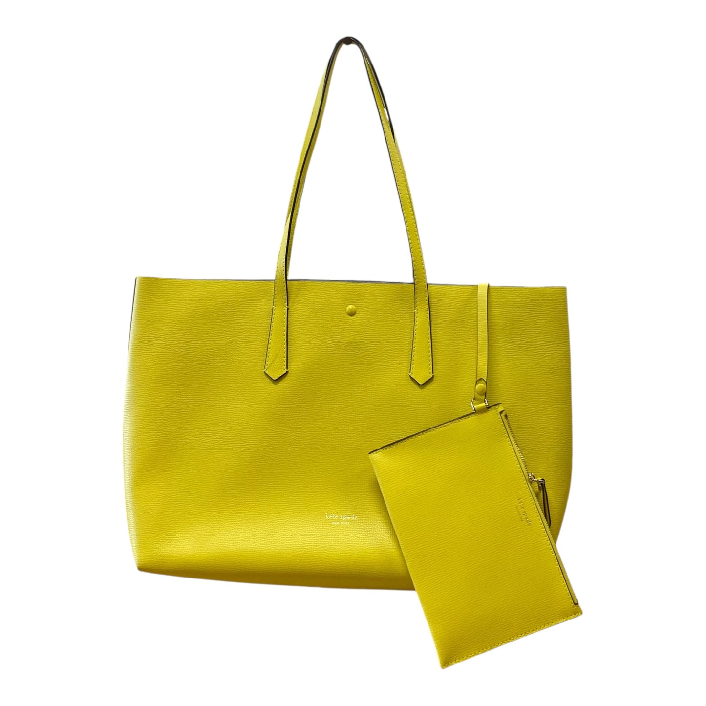 Tote Designer By Kate Spade In Yellow, Size:Large