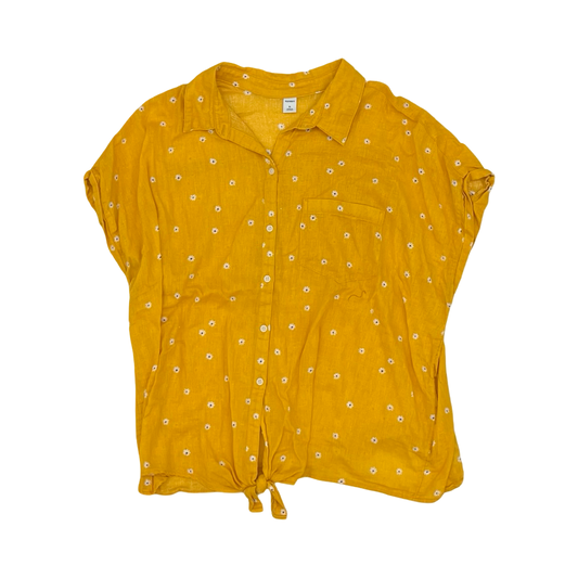 Blouse Ss By Old Navy In Yellow, Size:Xl