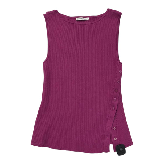 Top Sleeveless By Abercrombie And Fitch In Purple, Size:M