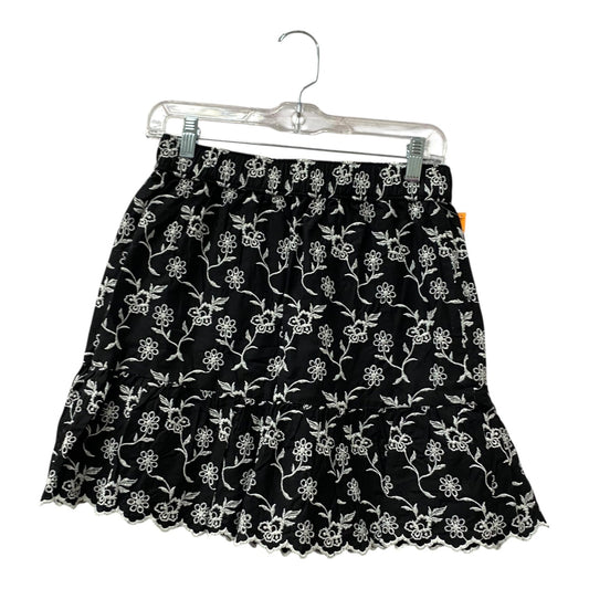 Skirt Mini & Short By Loft In Black & White, Size:2