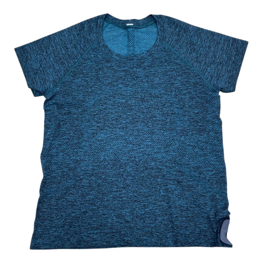 Athletic Top Ss By Lululemon In Blue, Size:8