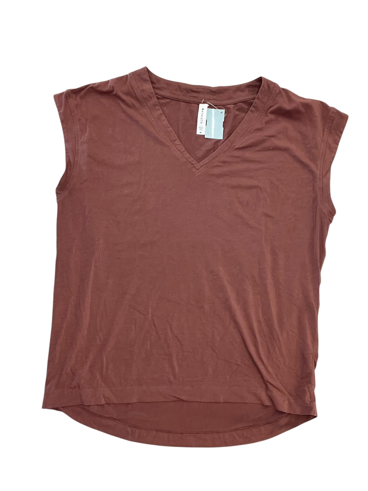 Top Sleeveless By Athleta In Mauve, Size:M