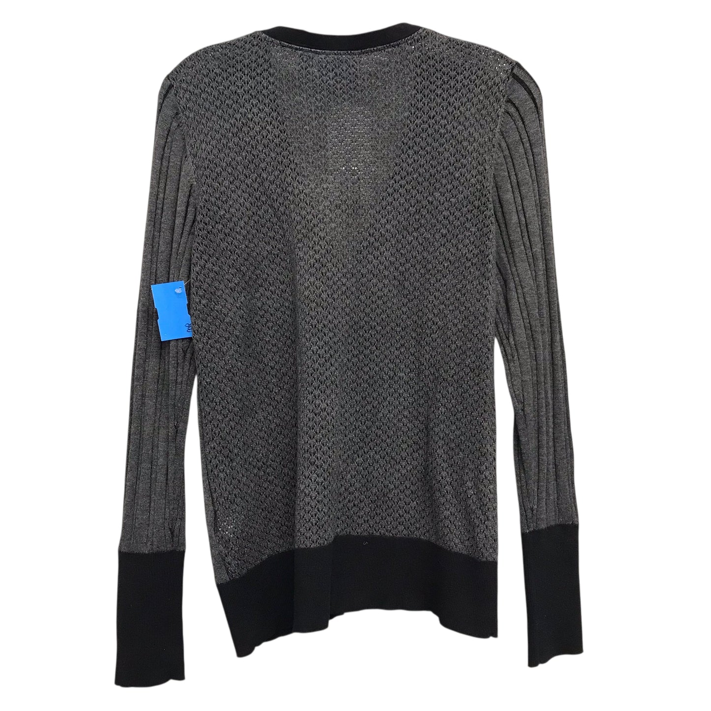 Sweater Cardigan By Simply Vera In Grey, Size:L