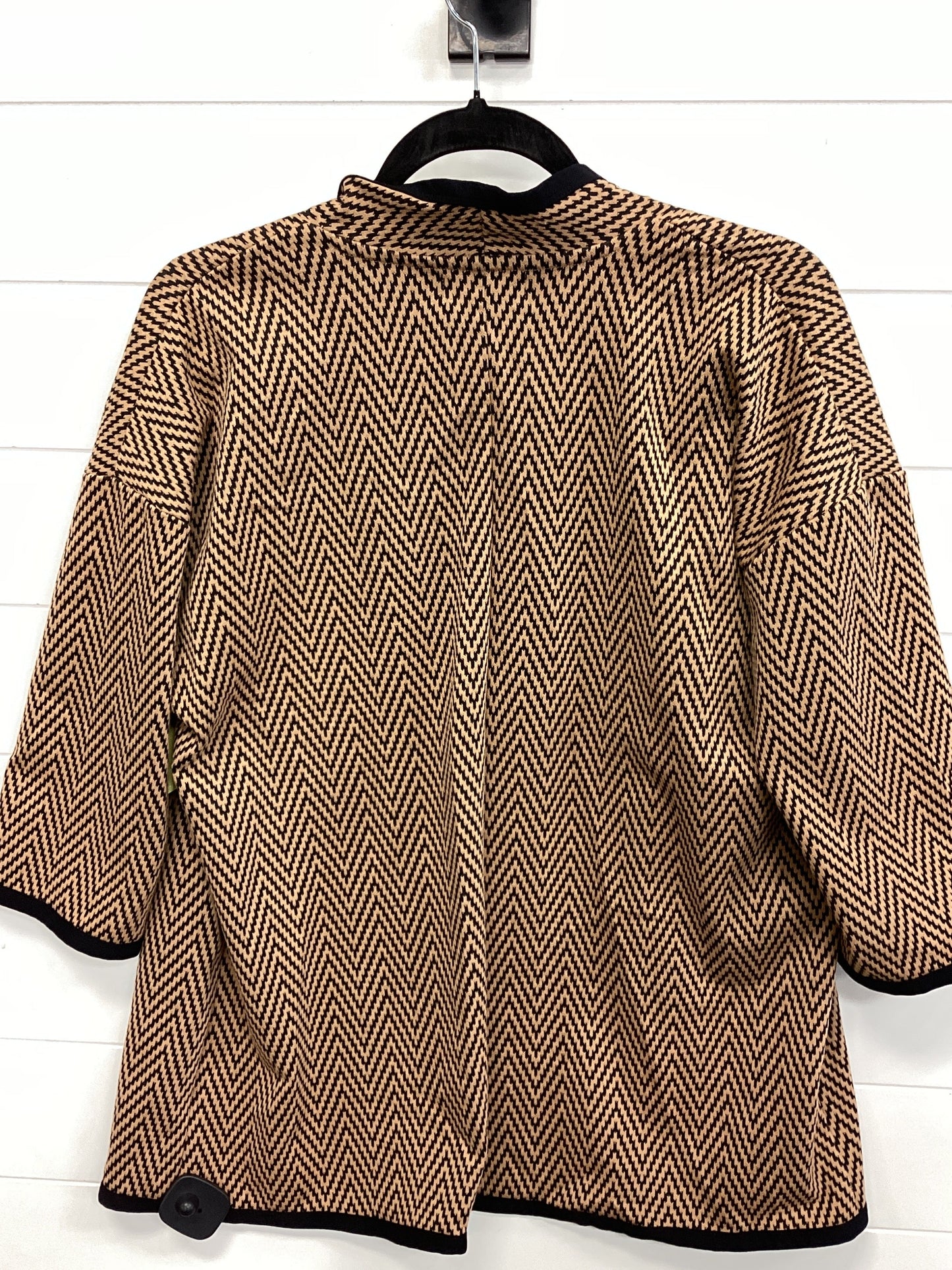 Cardigan By Liz Claiborne In Tan, Size:L