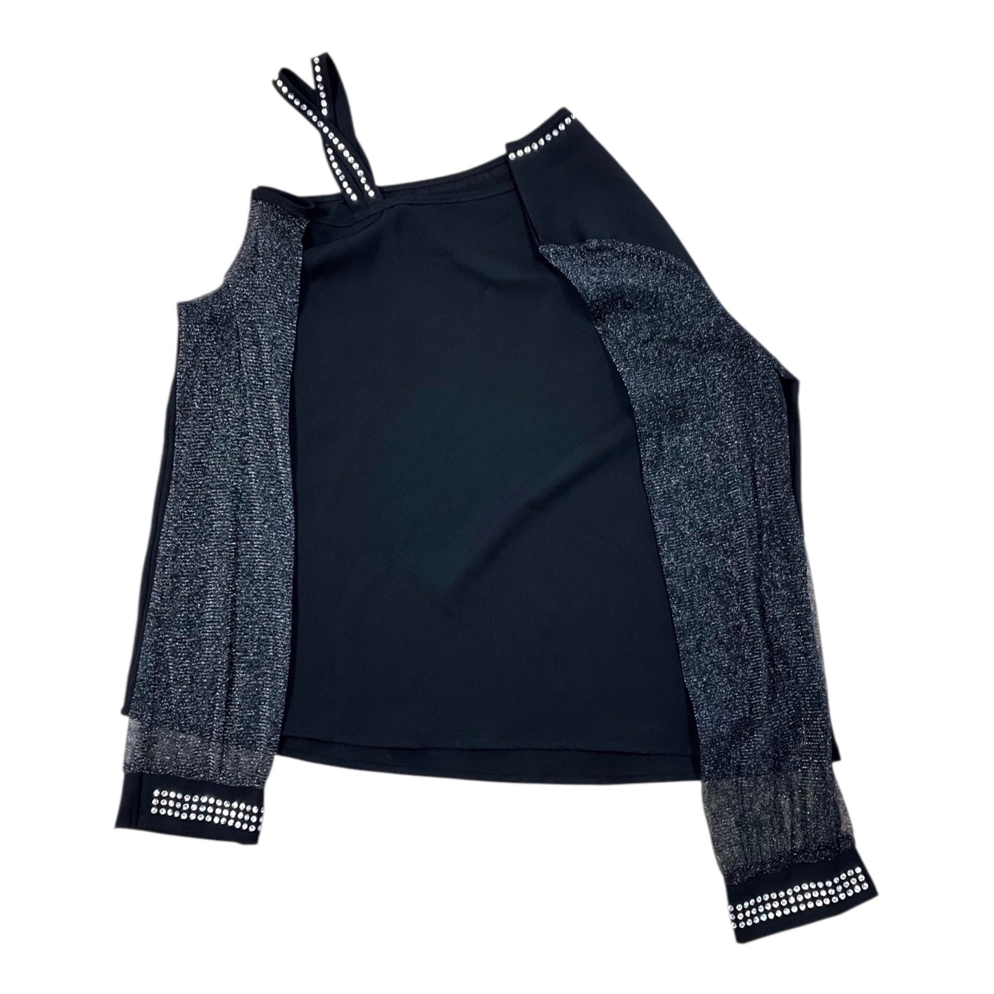 Top Ls By Shein In Black, Size:L