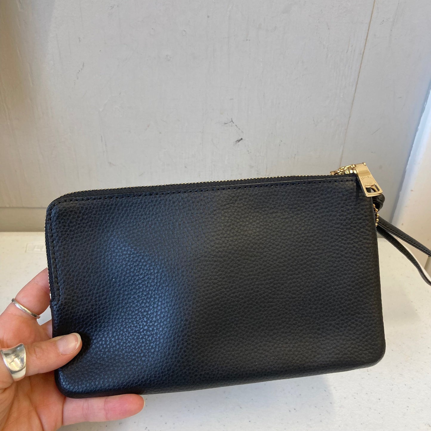 Wristlet Designer By Coach In Black, Size:Medium