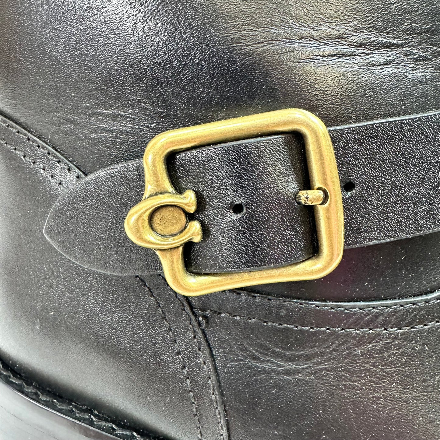 Boots Designer By Coach In Black, Size: 9.5