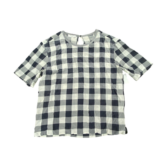 Top Ss By Equipment In Checkered Pattern, Size:L