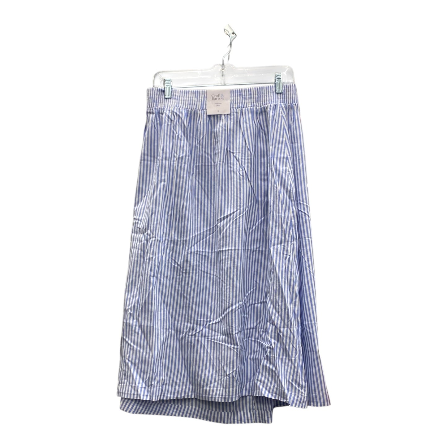 Skirt Mini & Short By Croft And Barrow In Blue & White, Size:16 xl