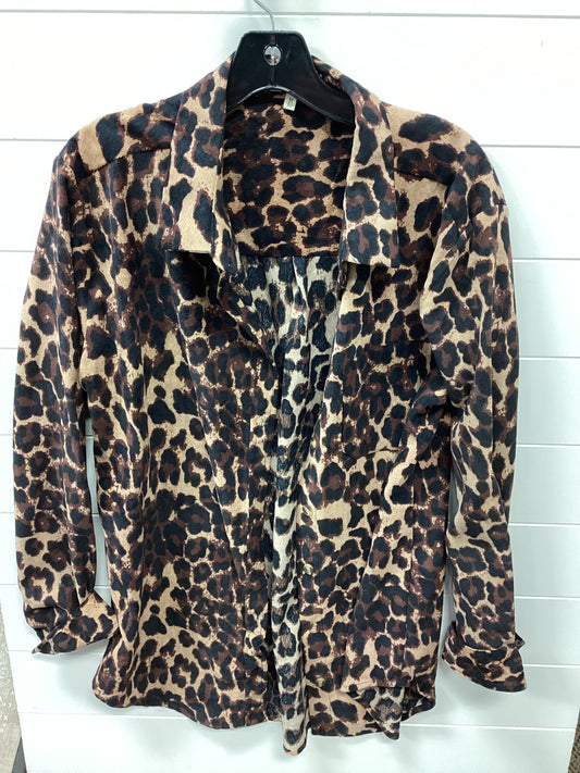 Top Ls By Gilded Intent In Animal Print, Size:M
