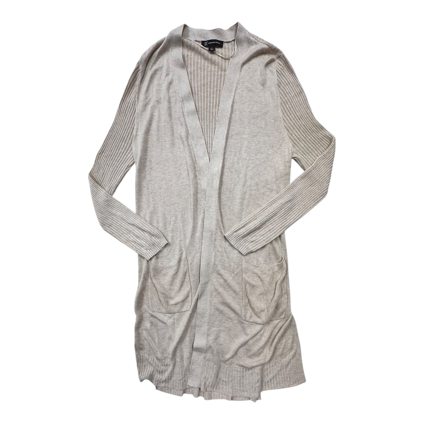 Sweater Cardigan By Inc In Beige, Size:L