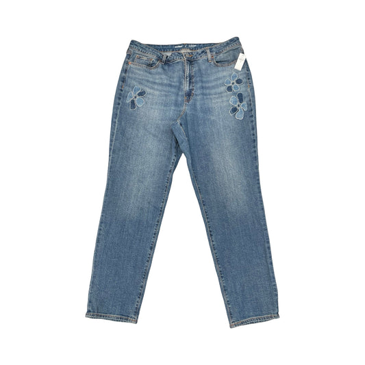 Jeans Boyfriend By Old Navy In Blue Denim, Size:18