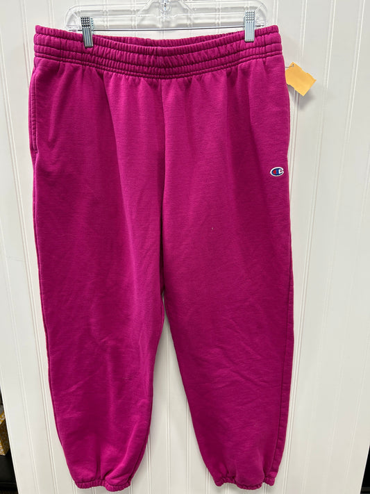 Athletic Pants By Champion In Pink, Size:Xl