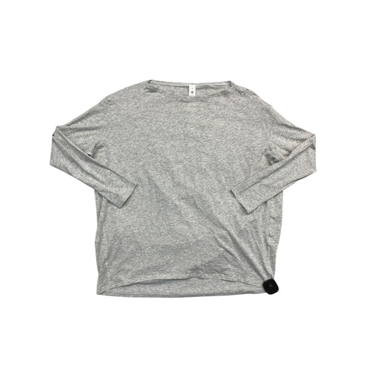 Athletic Top Ls Collar By Lululemon In Grey, Size:6