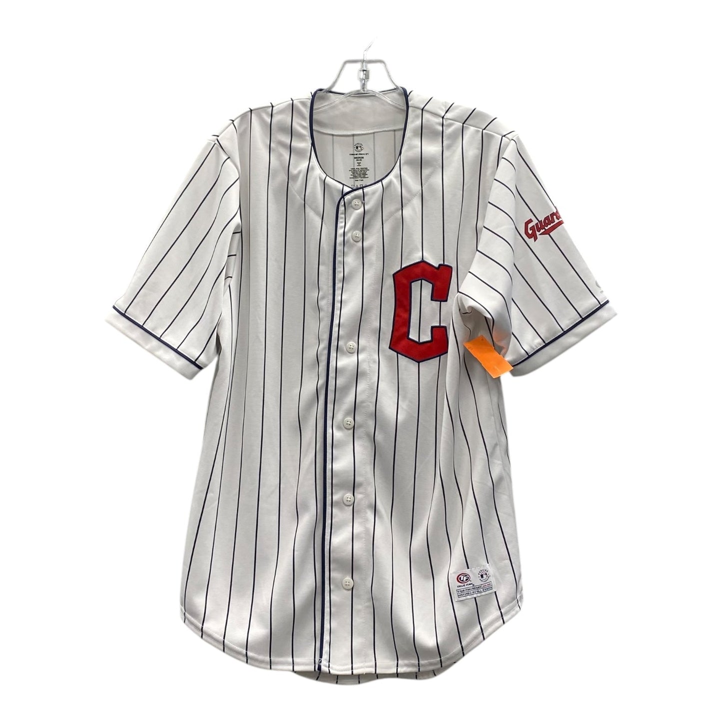 Athletic Top Ss True Fan In White, Size:M