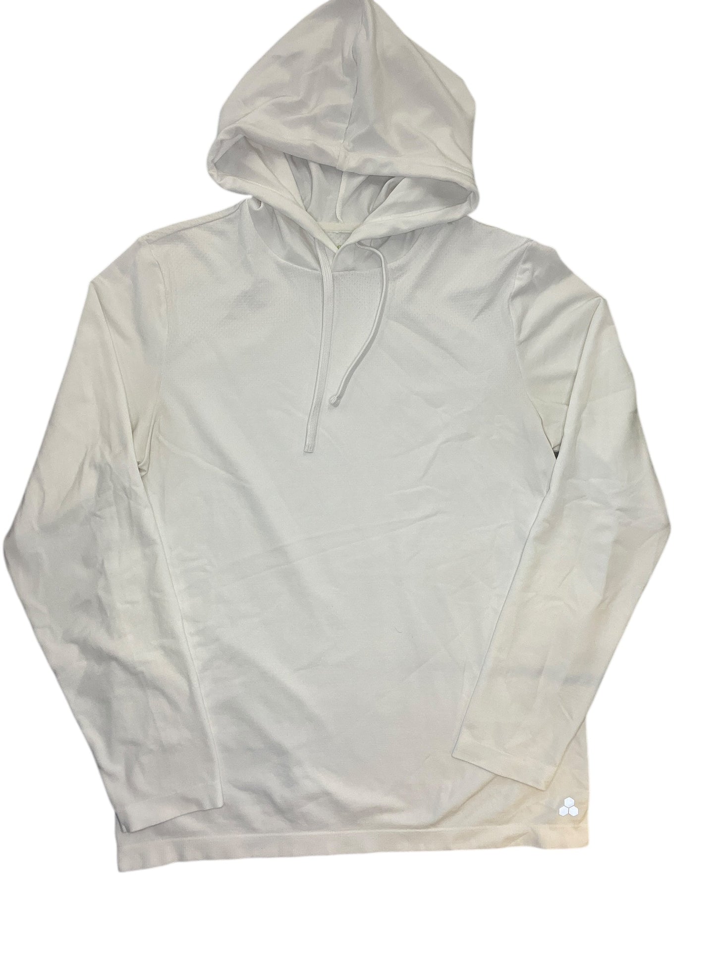 Athletic Sweatshirt Hoodie By Tek Gear In White, Size:M