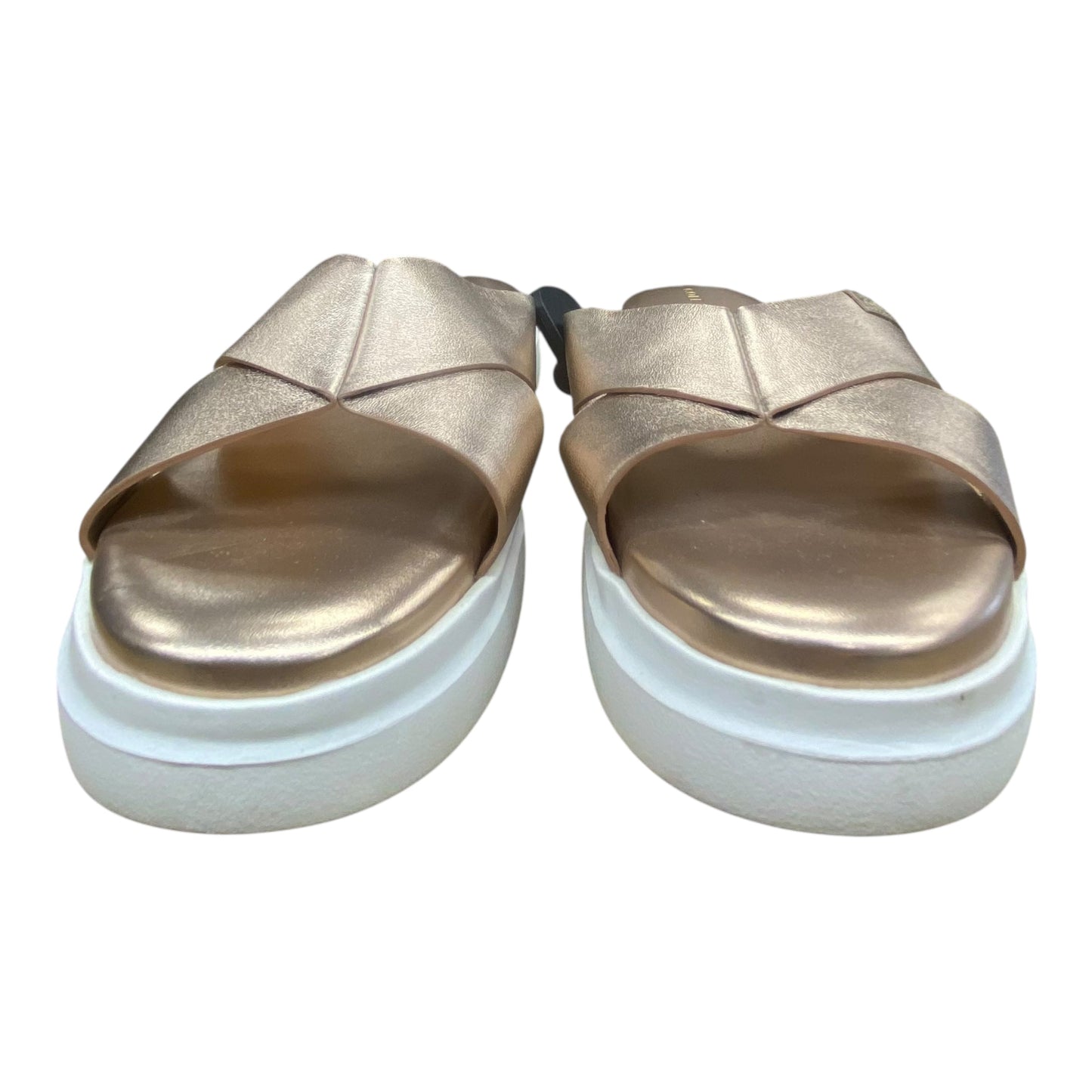 Sandals Flats By Cole-Haan In Rose Gold, Size:7.5