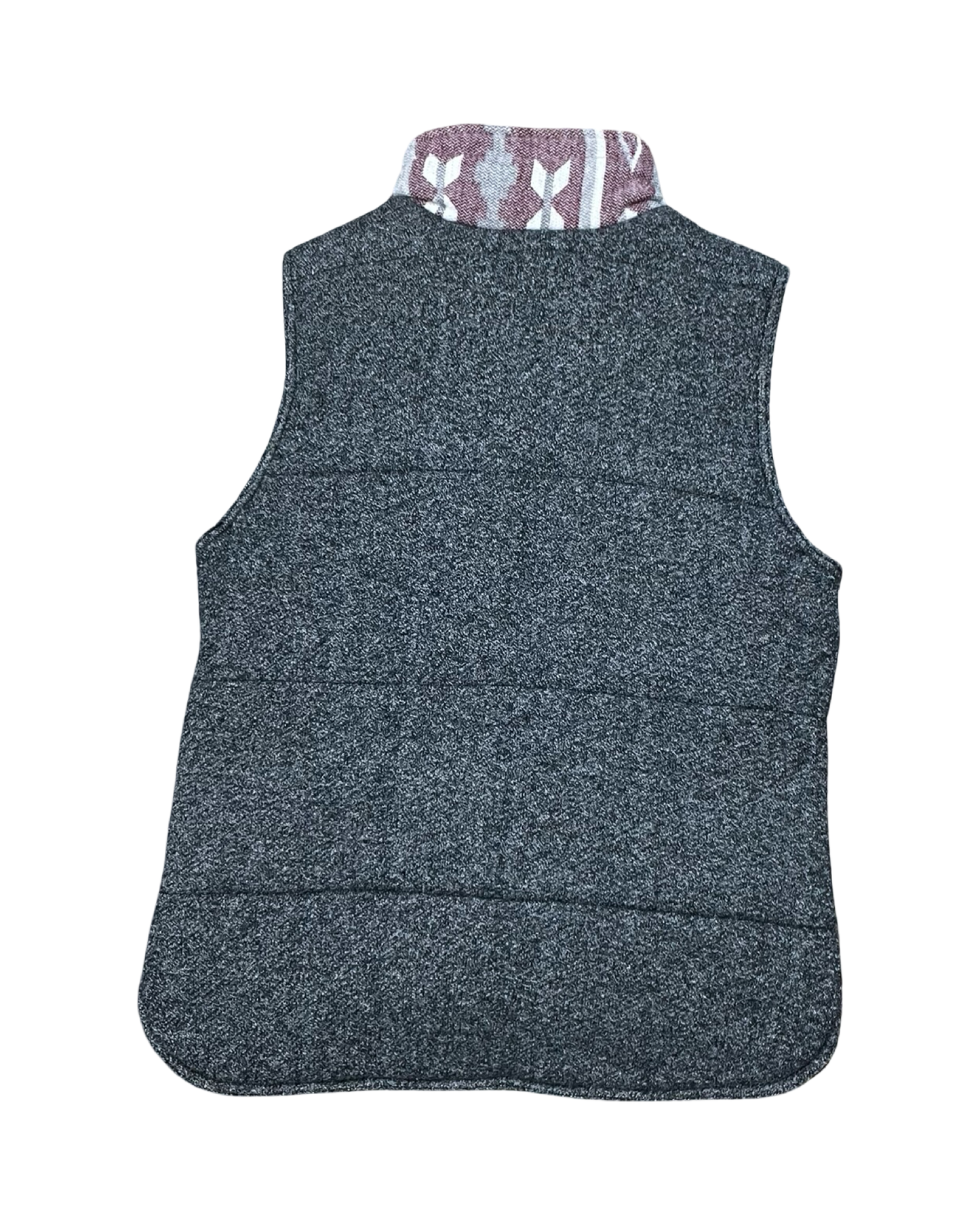 Vest Puffer & Quilted By Staccato In Grey & Red, Size:M