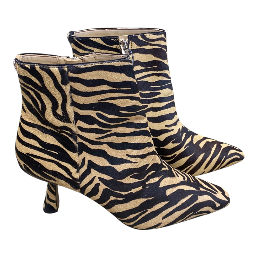 Boots Ankle Heels By Sam Edelman In Animal Print, Size:8.5