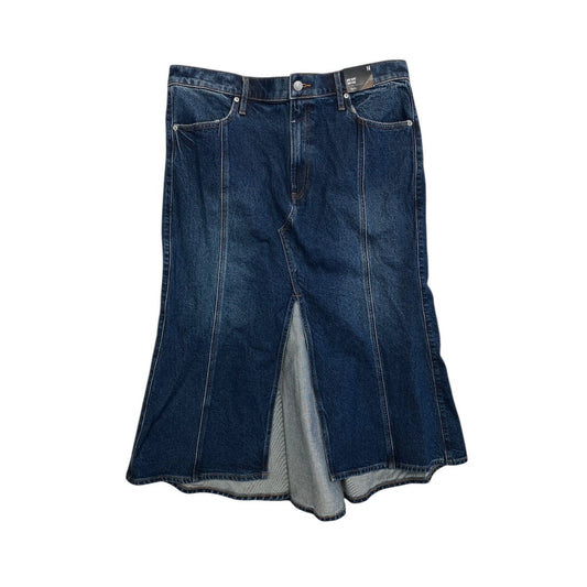 Skirt Maxi By Express In Blue Denim, Size:14