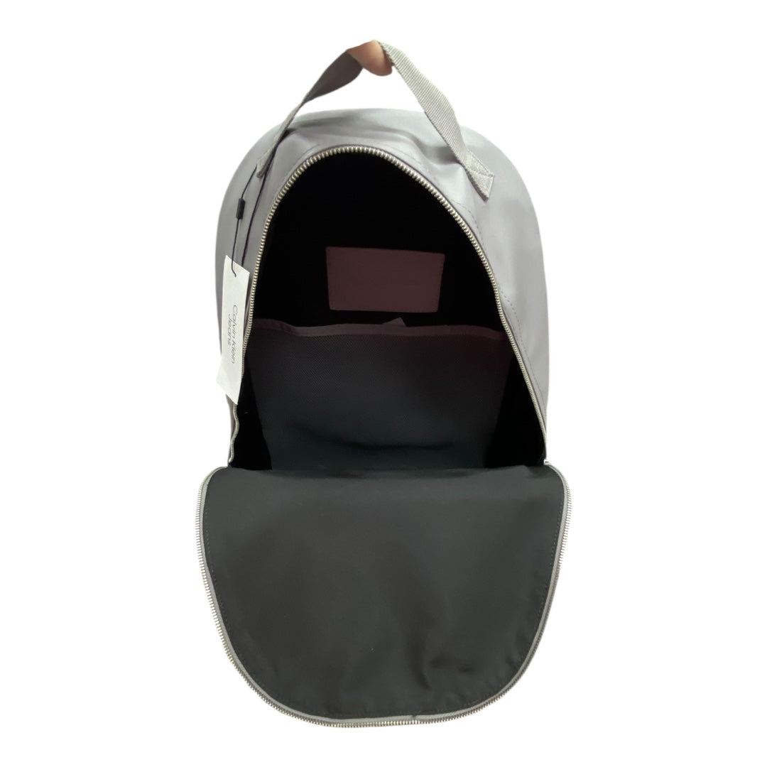 Backpack By Calvin Klein In Grey, Size:Medium