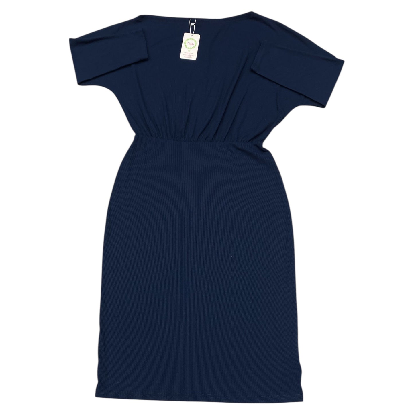 Dress Casual Midi By Clothes Mentor In Navy, Size:L