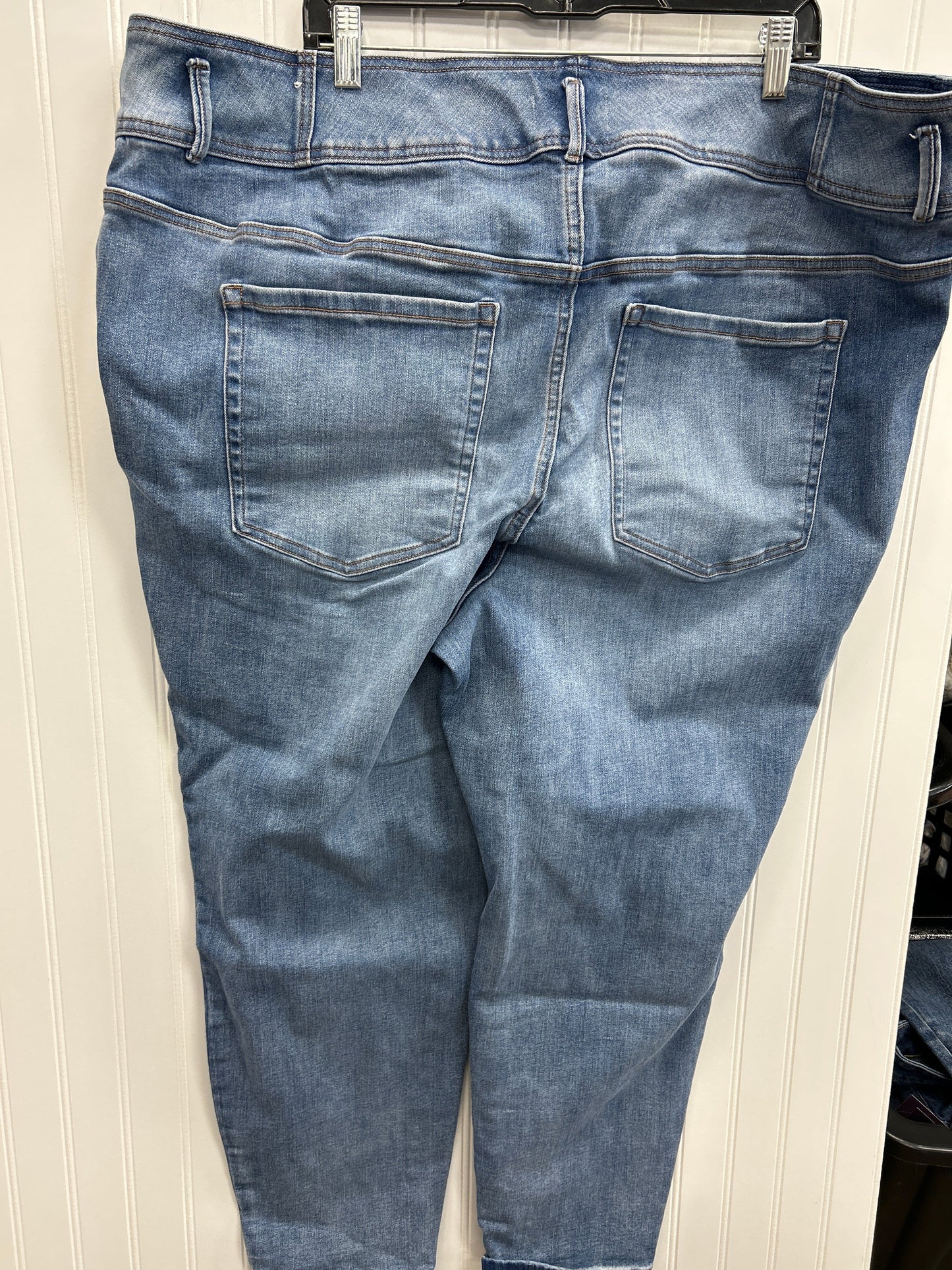 Jeans Straight By Lane Bryant In Blue Denim, Size:28