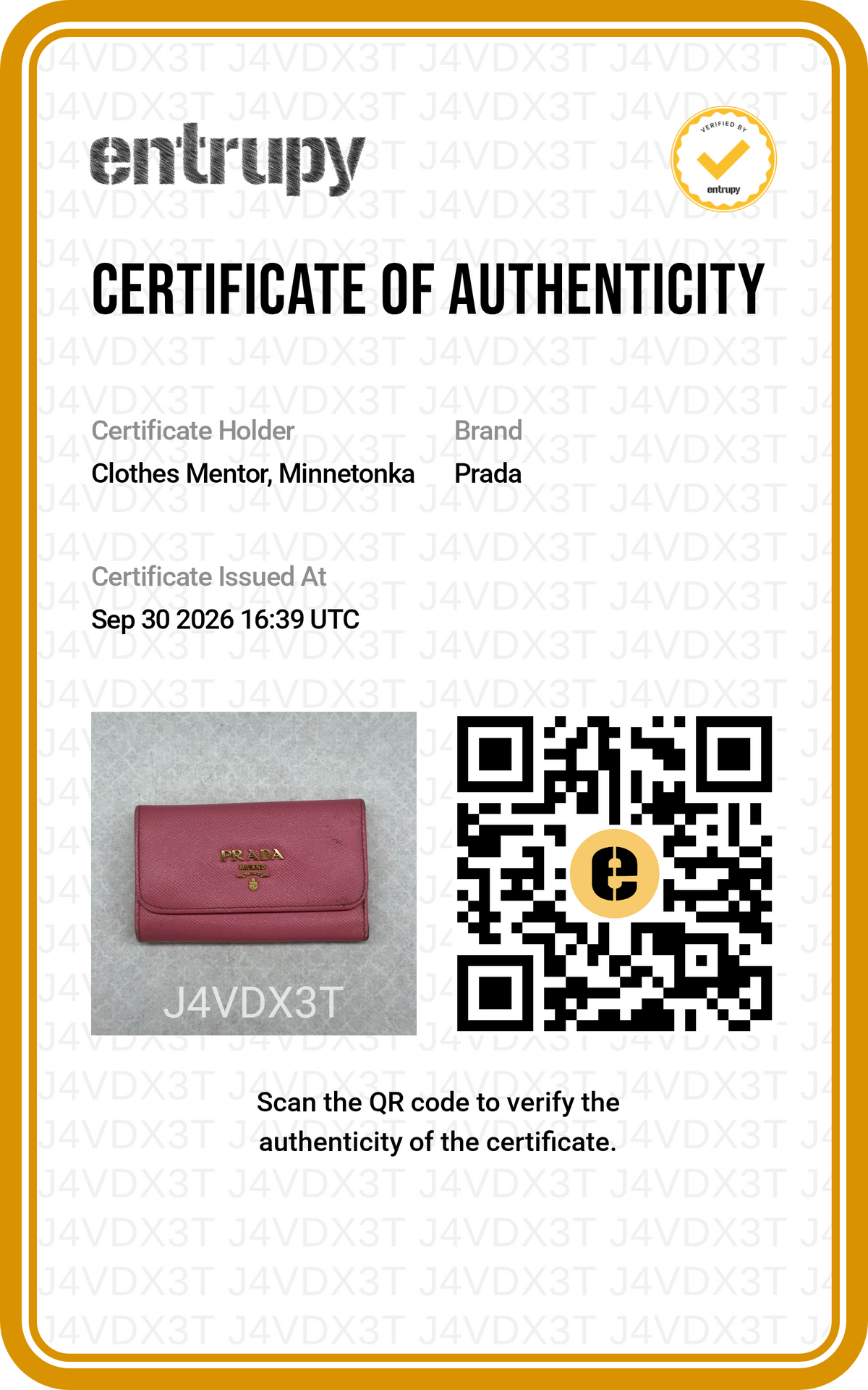Key Chain Luxury Designer By Prada, Size: