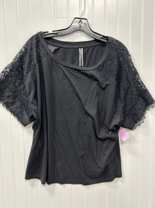 Top Ss By Anthropologie In Black, Size:Xl