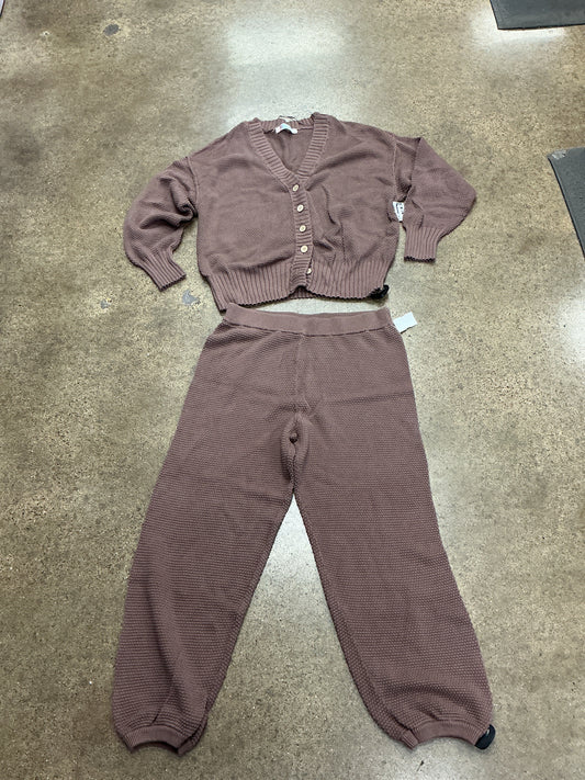 Lounge Set Pants By Free People In Brown, Size:Xl